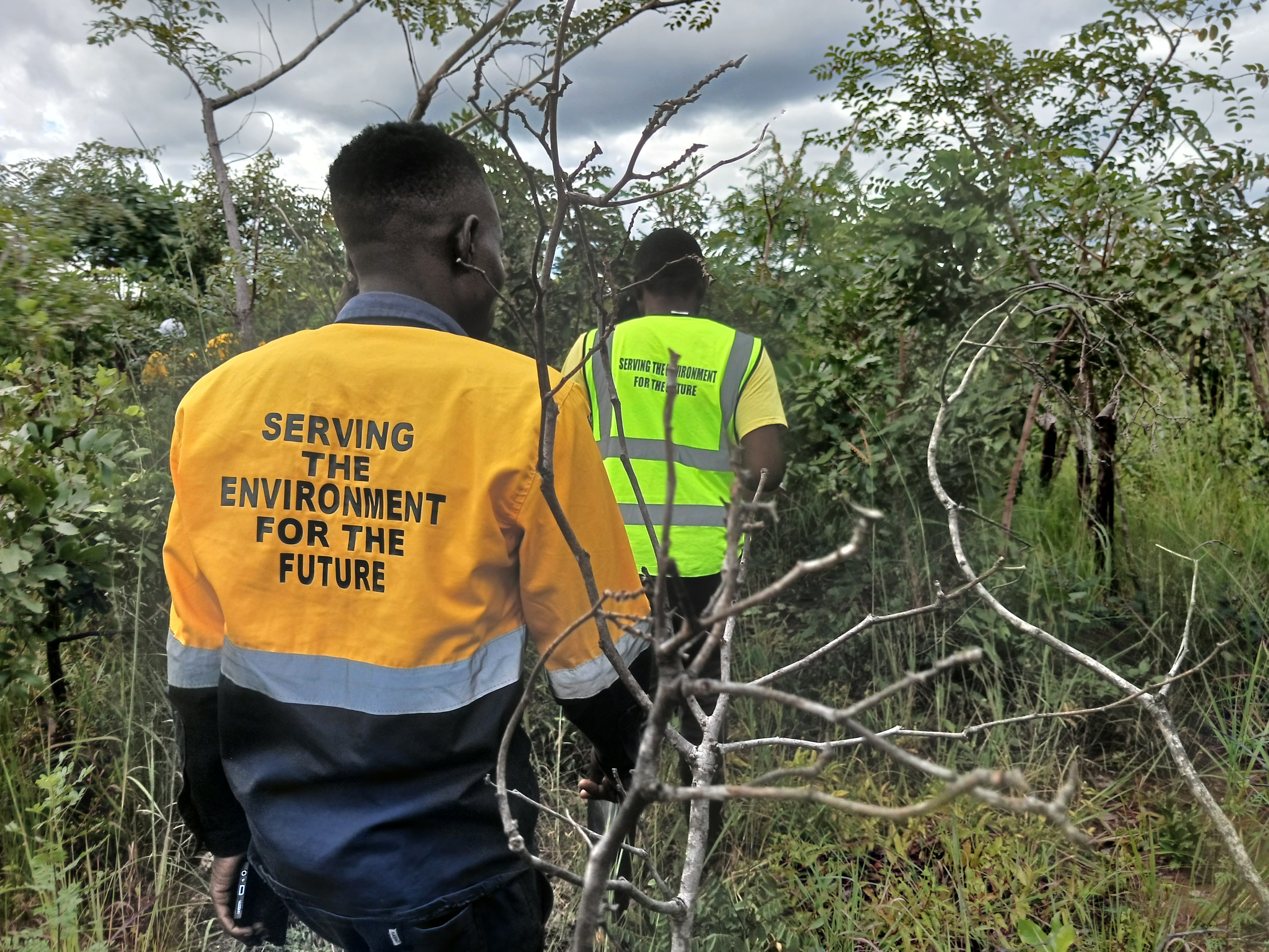 EnviroFuture field specialist during site inspection