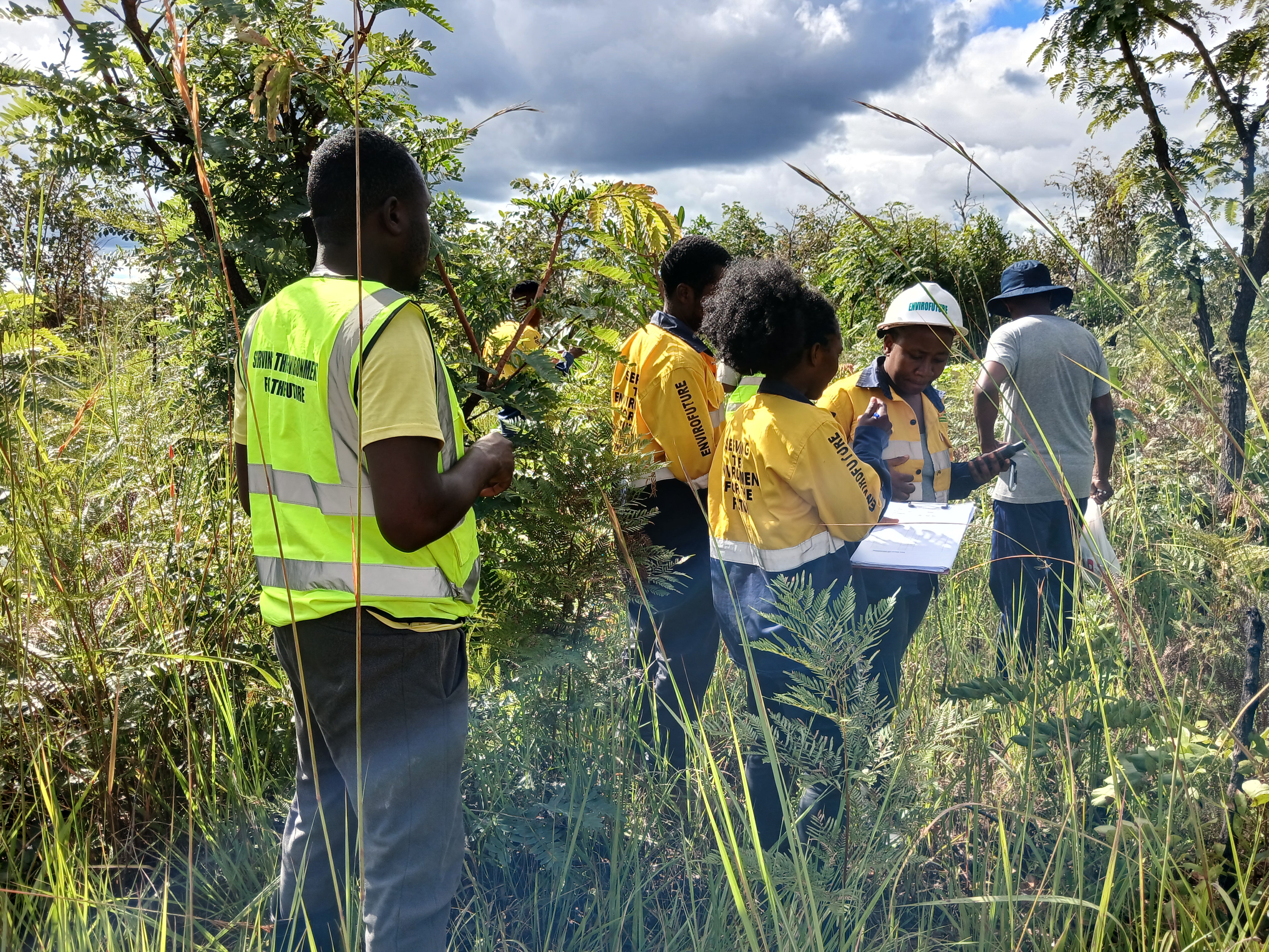 EnviroFuture field team conducting environmental work